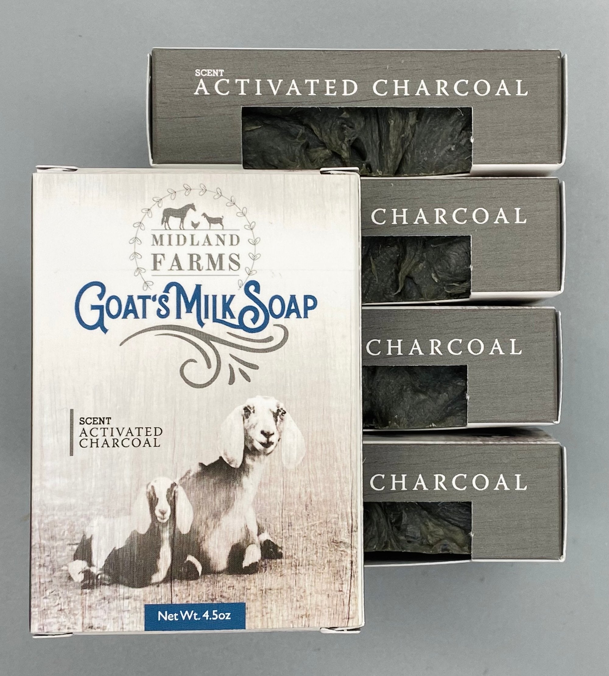 Handcrafted Raw Goat's Milk Soap - Activated Charcoal