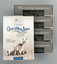 Load image into Gallery viewer, Handcrafted Raw Goat&#39;s Milk Soap - Activated Charcoal
