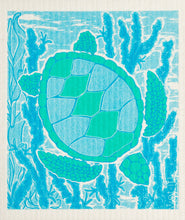 Load image into Gallery viewer, Wet It Swedish Dish Cloth Turquoise Sea Turtle
