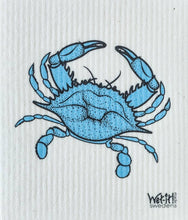 Load image into Gallery viewer, Wet It Swedish Dish Cloth Blue Crab
