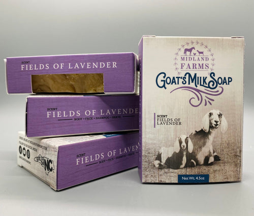 Handcrafted Fields Of Lavender Raw Goat's Milk Soap
