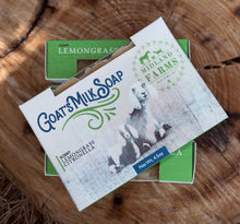 Load image into Gallery viewer, Handcrafted Lemongrass Citronella Raw Goat&#39;s Milk Soap
