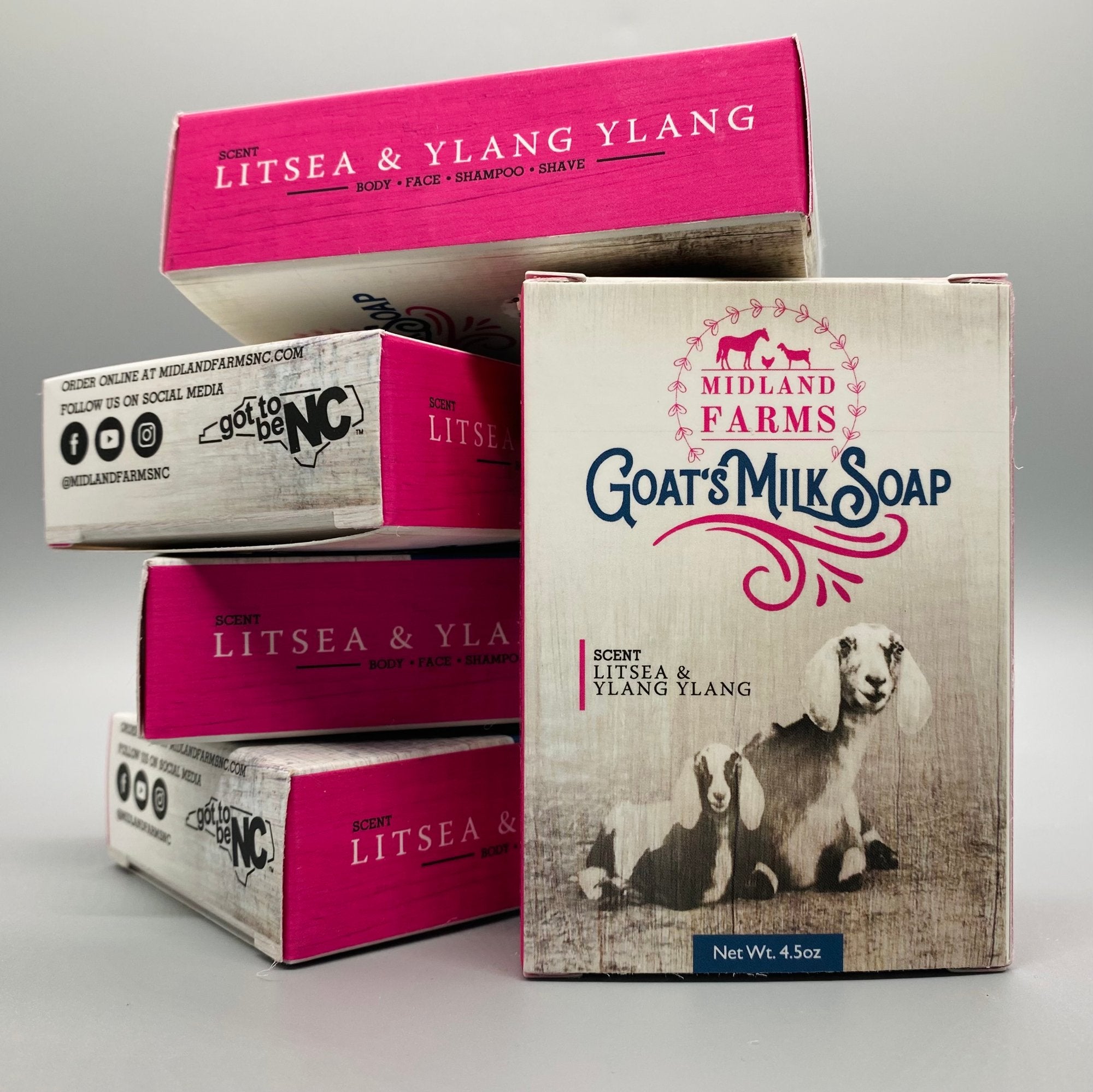 Handcrafted Raw Goat's Milk Soap - Litsea & Ylang Ylang