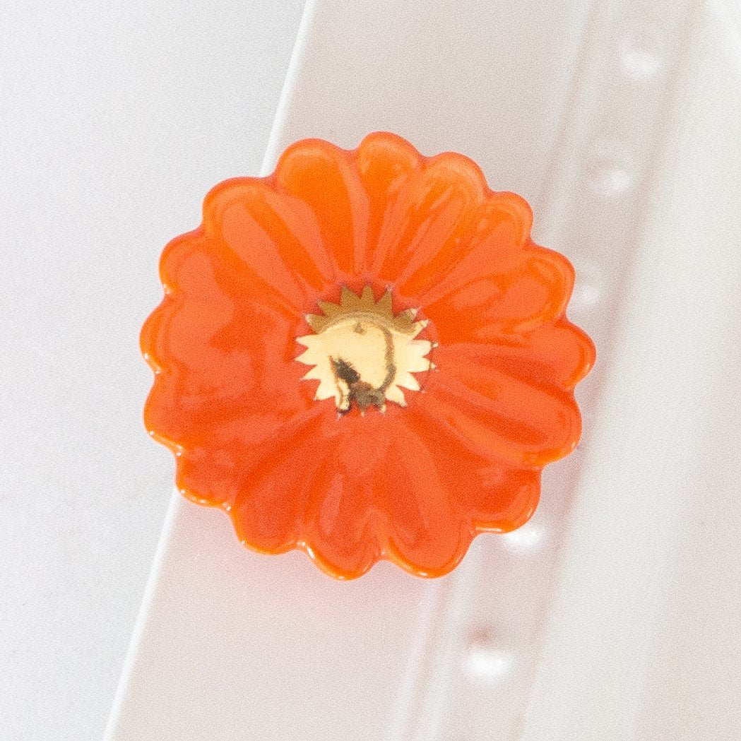 Nora Fleming - Limited Edition Orange Flower Power Mini