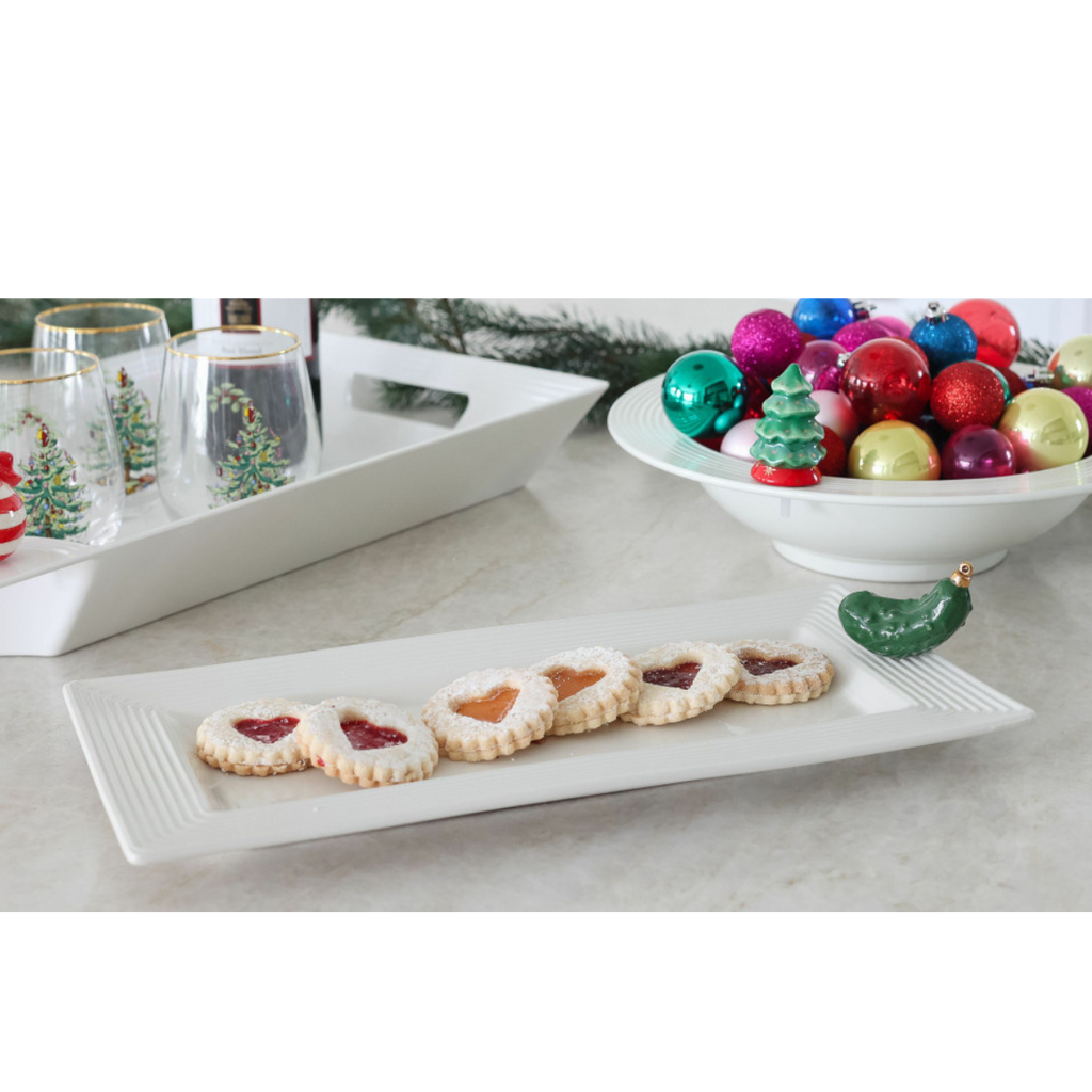 Nora Fleming Platter - Pinstripes Bread Tray