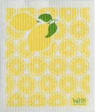 Load image into Gallery viewer, Wet It Swedish Dish Cloth Lemons
