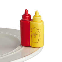 Load image into Gallery viewer, Nora Fleming Main Squeeze Mini Ketchup and Mustard Bottle
