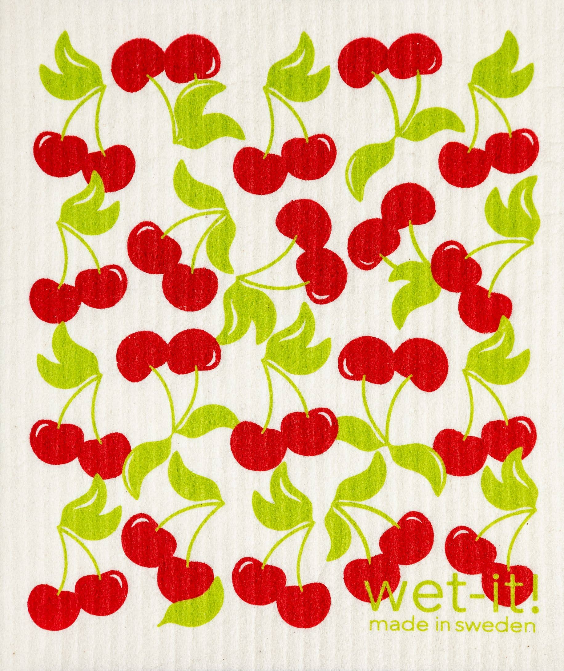 Wet It Swedish Dish Cloth Sweet Cherries